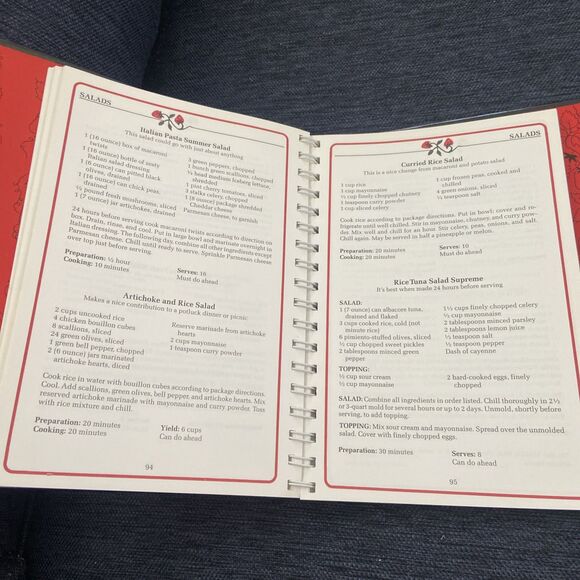 Vtg THE STENCILED STRAWBERRY COOKBOOK Junior League of Albany NY ~ 1985 HC - Picture 3 of 4